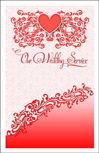 Wedding Program Cover Template 12F - Graphic 9